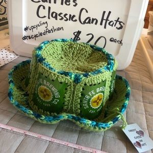 Beer Can Hat Handmade from Santa Fe Brewing cans One size fits all